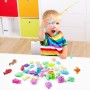 39pcs Juguetes de Magnético del Flotante, Educativa Juego Acción Juguetes del Baño Reflejo para Niños Agua Piscina Baño Playa