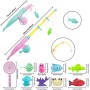 39pcs Juguetes de Magnético del Flotante, Educativa Juego Acción Juguetes del Baño Reflejo para Niños Agua Piscina Baño Playa