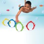 Juguetes para Nadar bajo el Agua, Juguete Acuático para Piscina​, Juguetes de Buceo, 4PCS Anillo de Pez de Buceo y 4PCS Piscina