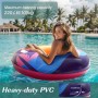 HeySplash Tubo de Piscina para Adultos, Grande Flotador Anillo de Natación Hinchable, Flotador para Nadar en Playa Lago Río