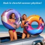 HeySplash Tubo de Piscina para Adultos, Grande Flotador Anillo de Natación Hinchable, Flotador para Nadar en Playa Lago Río
