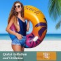 HeySplash Tubo de Piscina para Adultos, Grande Flotador Anillo de Natación Hinchable, Flotador para Nadar en Playa Lago Río