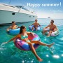 HeySplash Tubo de Piscina para Adultos, Grande Flotador Anillo de Natación Hinchable, Flotador para Nadar en Playa Lago Río