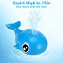 Juguete de Baño para Bebé, Ballena con Fuente Luminosa Aspersor para Piscina, para Niños de 1 a 3 Años