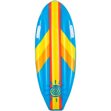Tradineur - Colchoneta Surf Infantil Hinchable con Asas 112 x 40 x 10 cm, Flotador Inflable Flotante natación, niños, Playa y