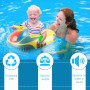 Flotador con Asiento, Anillo de Natación Inflable, Barco Juguetes de Piscina y Baño para Bebé 1 a 5 Años