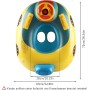 Flotador con Asiento, Anillo de Natación Inflable, Barco Juguetes de Piscina y Baño para Bebé 1 a 5 Años