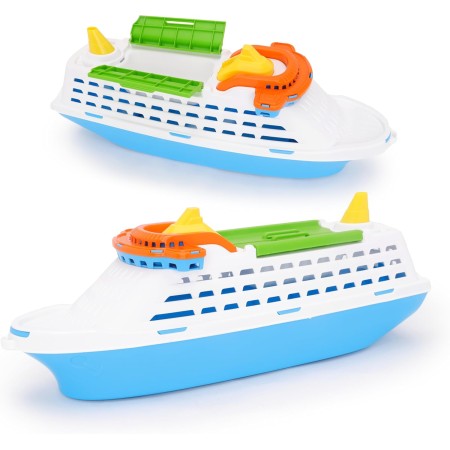 Toyland® - Barco de Crucero Colorido de 41cm (16") con Puertas Móviles - Juguete Acuático Flotante para Niños - Juguetes para la