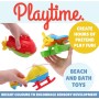 Toyland® Pack de 3-16 cm (6") Helicóptero, Submarino e Hidroavión de Juguete Coloridos - Juguetes Acuáticos Flotantes para Niños
