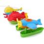 Toyland® Pack de 3-16 cm (6") Helicóptero, Submarino e Hidroavión de Juguete Coloridos - Juguetes Acuáticos Flotantes para Niños