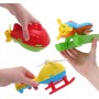 Toyland® Pack de 3-16 cm (6") Helicóptero, Submarino e Hidroavión de Juguete Coloridos - Juguetes Acuáticos Flotantes para Niños