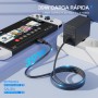 ECHTPower Cargador para Nintendo Switch, Adaptador de Corriente, 2H Carga Rápida, Cable Tipo C, Compatible con Switch/Swicth