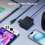 ECHTPower Cargador para Nintendo Switch, Adaptador de Corriente, 2H Carga Rápida, Cable Tipo C, Compatible con Switch/Swicth