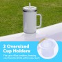 Sloosh Flotador inflable de bronceado para piscina, bañera bronceada, para adultos, balsa para piscina, tomar el sol, broncear,