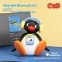 Pingu escuchar música sacudiendo la cabeza pingüino bebé altavoz portá