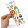 Pegatinas Hinchadas Burbujas para con Precisión Decoración del Tema Los Dibujos Animados Easy Peal Off Reutilizable Vigera 3D