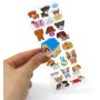 Pegatinas Hinchadas Burbujas para con Precisión Decoración del Tema Los Dibujos Animados Easy Peal Off Reutilizable Vigera 3D
