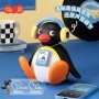 Pingu escuchar música sacudiendo la cabeza pingüino bebé altavoz portá