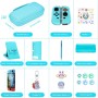 Funda para NS Switch - innoAura Accesorios NS Switch 18 en 1 con Carcasa de Transporte de Switch, Carcasa de Videojuegos de