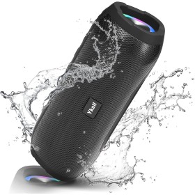 Ykall Altavoz Bluetooth 20W, Bluetooth Portátil con Radio FM Impermeable IPX6 HD Estéreo, 36 Horas de Reproducción, Altavoz