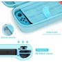 Funda para NS Switch - innoAura Accesorios NS Switch 18 en 1 con Carcasa de Transporte de Switch, Carcasa de Videojuegos de