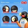 Pingu escuchar música sacudiendo la cabeza pingüino bebé altavoz portá