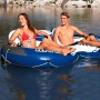 Intex Rueda Hinchable, 157x243 cm, 2 Personas, Incluye Nevera y 2 Porta Bebidas, con Parche reparación, Flotador, Colchonetas de