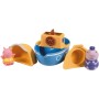 Toomies Tomy Barco de Baño del Abuelo, Pig Juguete de Baño, Flota de Verdad, con Molinillo y Regadera, Incluye 2 Figuras