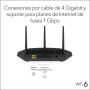 Netgear Nighthawk Router WIFI 6 RAX10 | AX1800 (hasta 1, 8 Gbps) | Cobertura de 140 m2 |Gaming Compatible con la PS5