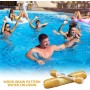 Flotador de Piscina Inflable,4 Piezas Juego de Troncos Inflables,Juguete de Flotador,Inflable Flotante Juguetes de Fila,Barco