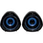 Woxter Big Bass 95 RGB - Altavoces Multimedia Estéreo, 20W, Potentes, conexión 3,5mm, iluminación RGB, Botones y Conexiones AUX