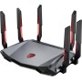 MSI RadiX AXE6600 WiFi 6E Router Tres Bandas - WLAN Rápida de hasta 6600 Mbps (6GHz, 5GHz, 2.4GHz Wireless), AI QoS Priority,