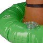 Relaxdays Palmeras Hinchables para Fiesta Piscina, PVC, Verde-Marrón, 80 cm de Altura,1 pieza