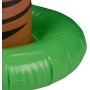 Relaxdays Palmeras Hinchables para Fiesta Piscina, PVC, Verde-Marrón, 80 cm de Altura,1 pieza