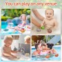 10 Piezas Barco Baño Bebe, Juguetes de Baño, Barcos Flotantes Barcos de Juguete de Ducha Juguetes de Bañera para Niños