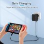 Cargador para Switch Nintendo Adaptador Switch Lite/OLED/Dock/Mando Pro 39W USB C 15V/2.6A Adaptador Soporte Modo de TV y