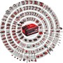 Einhell Amoladora angular con batería TE-AG 18/115 Li Kit Power X-Change (18 V, 115 mm diámetro de disco, 28 mm profundidad de
