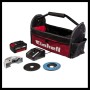 Einhell Amoladora angular con batería TE-AG 18/115 Li Kit Power X-Change (18 V, 115 mm diámetro de disco, 28 mm profundidad de