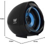 Woxter Big Bass 95 RGB - Altavoces Multimedia Estéreo, 20W, Potentes, conexión 3,5mm, iluminación RGB, Botones y Conexiones AUX
