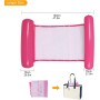 Hamaca Flotante Piscina 2Pcs Silla Inflable de flotación de la Silla de la balsa del reclinable de la Hamaca de la Cama del Agua