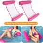 Hamaca Flotante Piscina 2Pcs Silla Inflable de flotación de la Silla de la balsa del reclinable de la Hamaca de la Cama del Agua