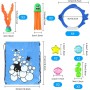 19 Piezas Juguetes de Buceo, Juguetes de Piscina para Niños Anillos de Buceo Juguetes de Buceo Conjunto Juguetes para Nadar bajo