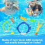 19 Piezas Juguetes de Buceo, Juguetes de Piscina para Niños Anillos de Buceo Juguetes de Buceo Conjunto Juguetes para Nadar bajo