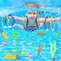 19 Piezas Juguetes de Buceo, Juguetes de Piscina para Niños Anillos de Buceo Juguetes de Buceo Conjunto Juguetes para Nadar bajo