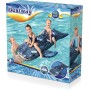 BESTWAY INFLATABLES & MATERIAL- CAVALCABILE SQUALO 41482 Maravillas Whaletastic Ride-On Brazaletes y flotadores, Color