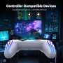 MYSTILUCK Mando Inalámbrico Pro para Switch/Switch 2/Lite/OLED/PC, Controller con Iluminación RGB Cambiante en 7