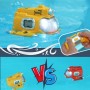 Barco Control Remoto para Niños, 2.4GHz RC Juguete Barco por Control Remoto, con Agua Rociada Control Remoto Submarino Piscina