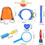 Juguete de Buceo,28pcs Juguetes de Buceo Conjunto para Niños,Incluir Anillos de Buceo,Torpedos Bandidos,Mochila con