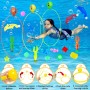 Juguetes de Buceo,27 Piezas Juegos de Agua para Piscina, Anillos de Natación para Niños.