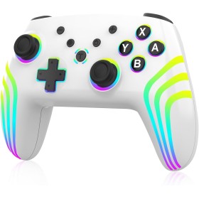 MYSTILUCK Mando Inalámbrico Pro para Switch/Switch 2/Lite/OLED/PC, Controller con Iluminación RGB Cambiante en 7